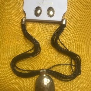 Necklace with matching earrings